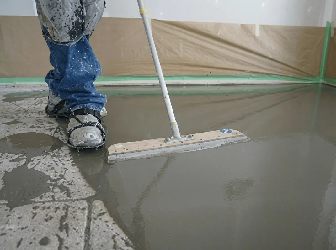 Uneven floor being professionally repaired in Grand Rapids, MI